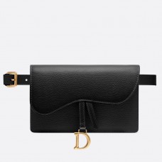 Torba na pasek Dior z czarnej skóry cielęcej Torba na pasek Dior z czarnej skóry cielęcej