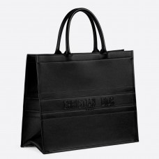 Torba Dior Book Tote z czarnej gładkiej skóry cielęcej Torba Dior Book Tote z czarnej gładkiej skóry cielęcej