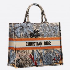 Torba na książki Dior z niebieskiego dżinsu Toile De Jouy Tropicalia Torba na książki Dior z niebieskiego dżinsu Toile De Jouy Tropicalia