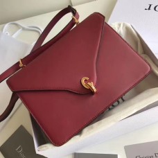 Dior C'est Dior Torebka z klapką w kolorze czerwonym ze skóry cielęcej