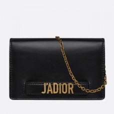 Dior Czarny portfel J'Adior na łańcuszku Dior Czarny portfel J'Adior na łańcuszku