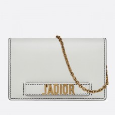 Dior White J'Adior Portfel Na Łańcuszku Saszetka Dior White J'Adior Portfel Na Łańcuszku Saszetka