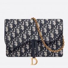 Kopertówka Dior Blue Oblique Saddle Chain Kopertówka Dior Blue Oblique Saddle Chain