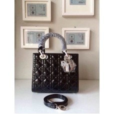 Replika luksusowej torebki Dior Lady Standard Black