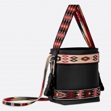 Torba typu hobo Dior z czarnej skóry cielęcej Diorodeo Torba typu hobo Dior z czarnej skóry cielęcej Diorodeo