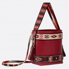Torba typu hobo Dior z czerwonej skóry cielęcej Diorodeo Torba typu hobo Dior z czerwonej skóry cielęcej Diorodeo