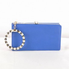 Bvlgari Serpenti Oryginalna skórzana torebka w ramce niebieska 82121 Bvlgari Serpenti Oryginalna skórzana torebka w ramce niebieska 82121