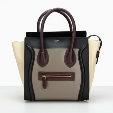 Torba podróżna Celine Medium w kolorze szarym, czarnym, białym i winnym Torba podróżna Celine Medium w kolorze szarym, czarnym, białym i winnym