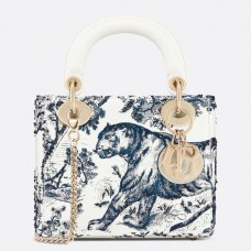 Dior Toile De Jouy Mini Lady Dior Torebka z łańcuszkiem Dior Toile De Jouy Mini Lady Dior Torebka z łańcuszkiem