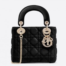 Torebka Dior Black Velvet Mini Lady Dior z łańcuszkiem Torebka Dior Black Velvet Mini Lady Dior z łańcuszkiem
