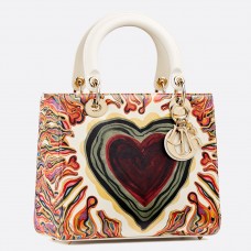 Torebka Dior Lady Dior Medium z nadrukiem serca Torebka Dior Lady Dior Medium z nadrukiem serca
