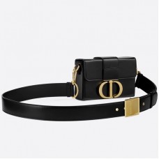 Torba Dior 30 Montaigne Box Bag z czarnej skóry jagnięcej Torba Dior 30 Montaigne Box Bag z czarnej skóry jagnięcej