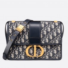Torebka Dior 30 Montaigne z niebieskiego płótna żakardowego Torebka Dior 30 Montaigne z niebieskiego płótna żakardowego