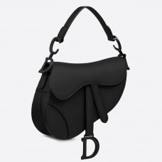 Torebka Dior Mini Saddle Bag w kolorze czarnym, ultramatowym ze skóry Torebka Dior Mini Saddle Bag w kolorze czarnym, ultramatowym ze skóry