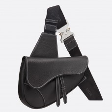 Męska torebka Dior Saddle Belt Bag z czarnej licowej skóry cielęcej Męska torebka Dior Saddle Belt Bag z czarnej licowej skóry cielęcej