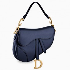 Torebka Dior Saddle Bag ze skóry cielęcej w kolorze granatowym Torebka Dior Saddle Bag ze skóry cielęcej w kolorze granatowym