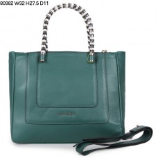Bvlgari Nowa torba do noszenia w ręku Serpenti ze skóry cielęcej w kolorze zielonym 80382 Bvlgari Nowa torba do noszenia w ręku Serpenti ze skóry cielęcej w kolorze zielonym 80382
