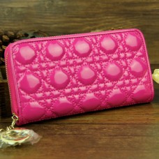 Portfel Dior z lakierowanej skóry, długi, 030, różowy Portfel Dior z lakierowanej skóry, długi, 030, różowy