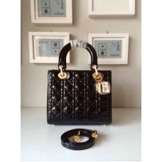 Replika Dior Lady Domyślna skóra jagnięca Czarna Replika Dior Lady Domyślna skóra jagnięca Czarna