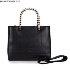 Bvlgari Nowa torba ręczna Serpenti Ferrari ze skóry w kolorze czarnym 80381