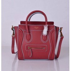 Celine Mała torba bagażowa w kolorze czerwono-niebieskim, 20 cm