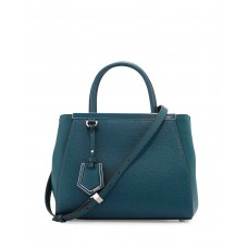 Fendi 2Jours Średniej Skórzanej Torebki Tote Ocean