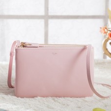Celine Small Trio Crossbody Bag z różowej skóry cielęcej Celine Small Trio Crossbody Bag z różowej skóry cielęcej