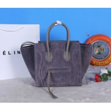 Torebki Celine Boston Suede w kolorze ciemnoszarym